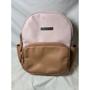 Petunia Pickle Bottom District Backpack Blush Camel Diaper Bag Clean